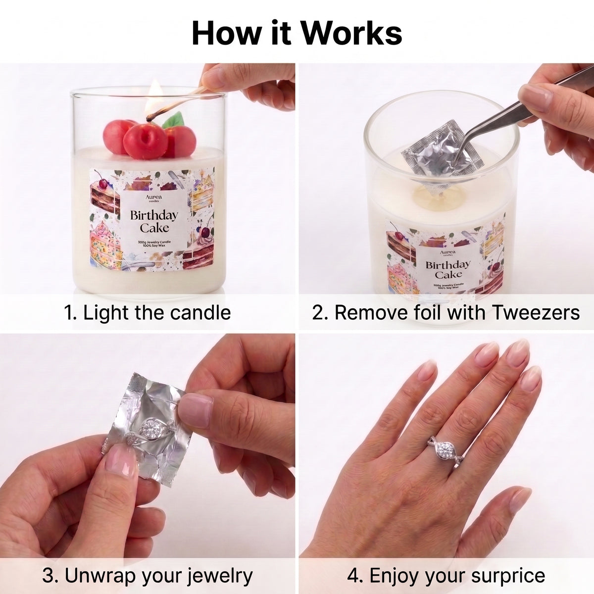 Birthday Cake - Jewelry Candle
