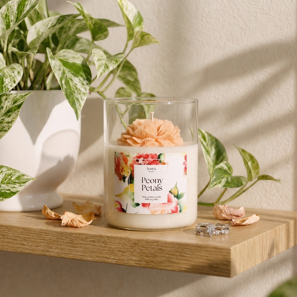 Peony Petals - Jewelry Candle
